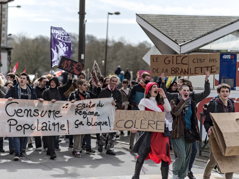 Manifestation contre la réforme des retraites - Lannion - 28 Mars 2023