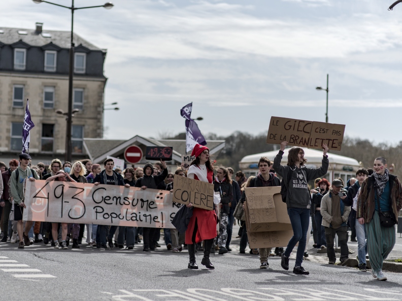 Manifestation contre la réforme des retraites - Lannion - 28 Mars 2023