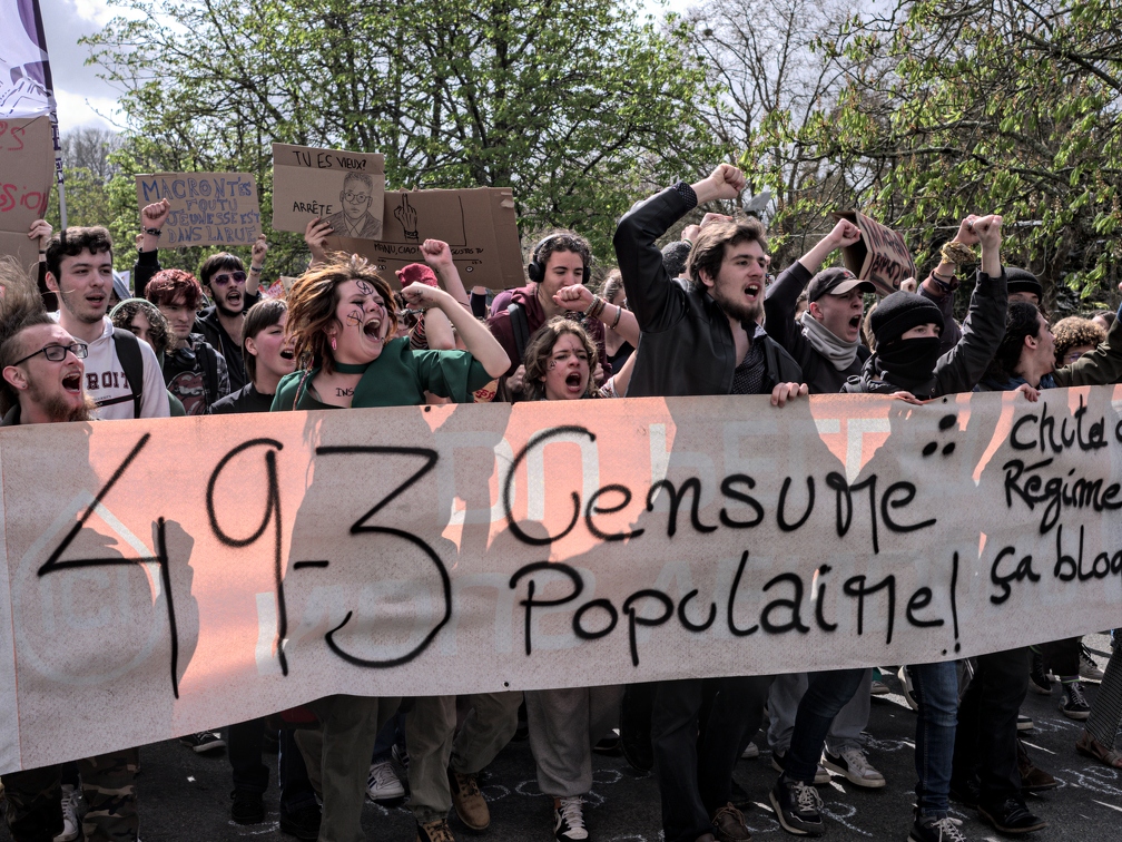 Manifestation contre la réforme des retraites - Lannion - 6 Avril 2023