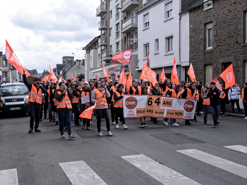 Manifestation contre la réforme des retraites - St Brieuc - 6 Avril 2023