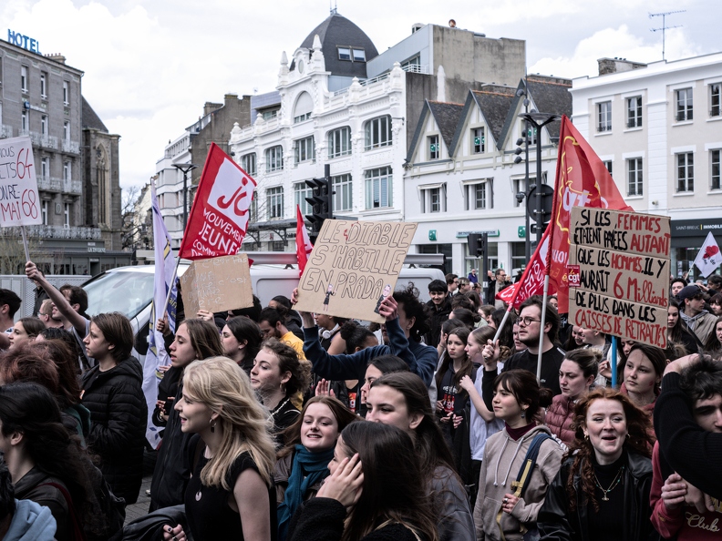 Manifestation contre la réforme des retraites - St Brieuc - 6 Avril 2023