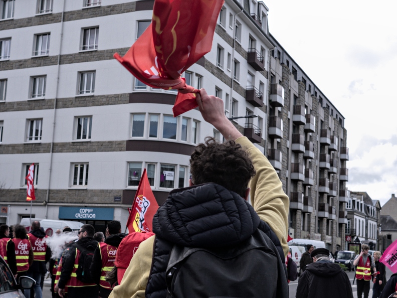 Manifestation contre la réforme des retraites - St Brieuc - 6 Avril 2023