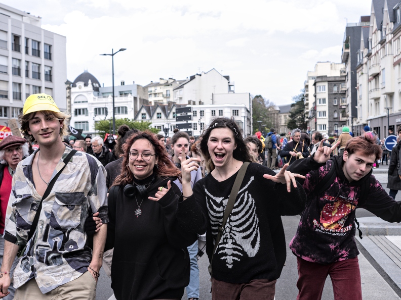 Manifestation contre la réforme des retraites - St Brieuc - 6 Avril 2023