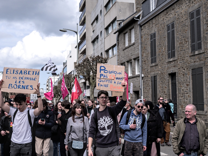 Manifestation contre la réforme des retraites - St Brieuc - 6 Avril 2023