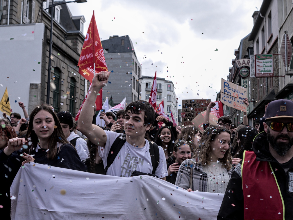 Manifestation contre la réforme des retraites - St Brieuc - 6 Avril 2023