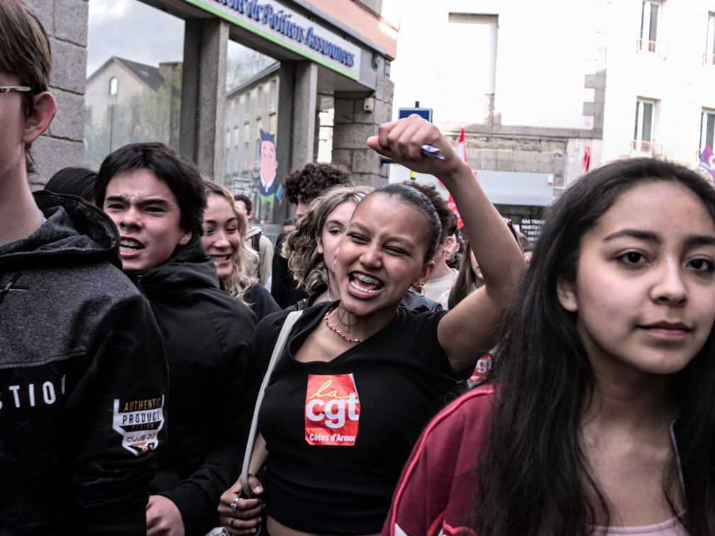 Manifestation contre la réforme des retraites - St Brieuc - 6 Avril 2023