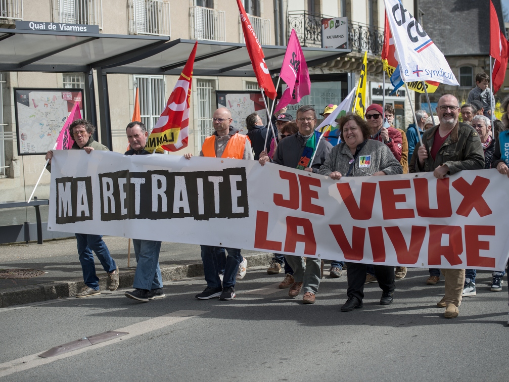 Manifestation contre la réforme des retraites - Lannion - 1er Mai 2023