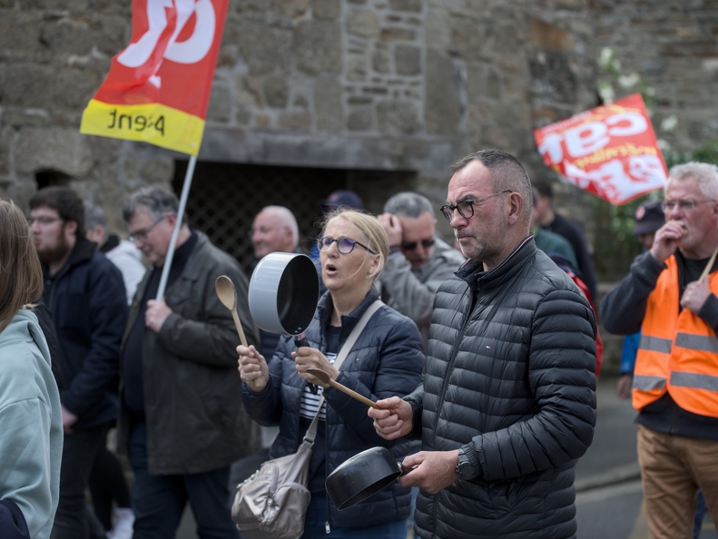 Manifestation contre la réforme des retraites - Lannion - 1er Mai 2023