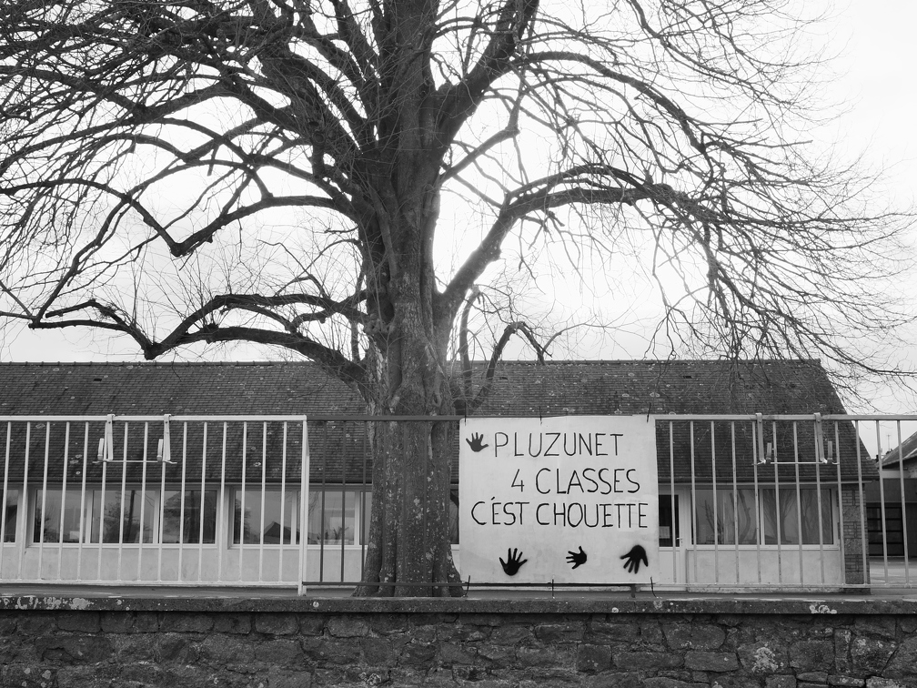 Contre la fermeture d'une classe - 29/01/2024 - Pluzunet