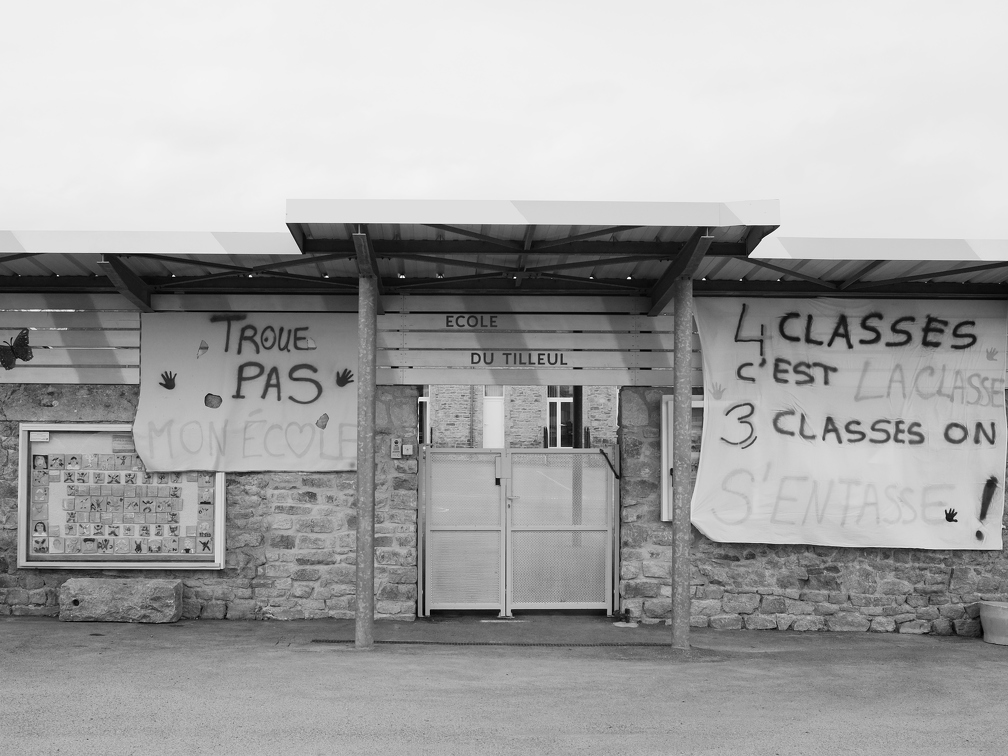 Contre la fermeture d'une classe - 29/01/2024 - Pluzunet